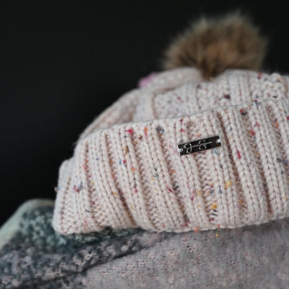 Jessica Simpson, tuque rose doux, taille OS femme - Picture 3 of 4